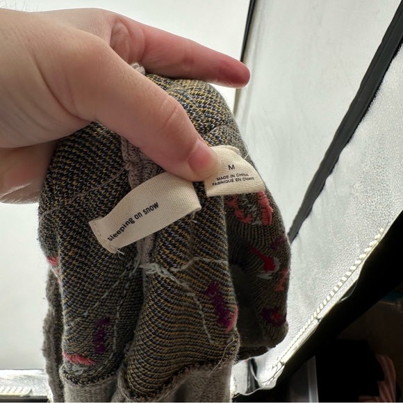 Anthropologie Sleeping On Snow Cardigan Embroidered Floral Print Size Medium - Picture 4 of 9